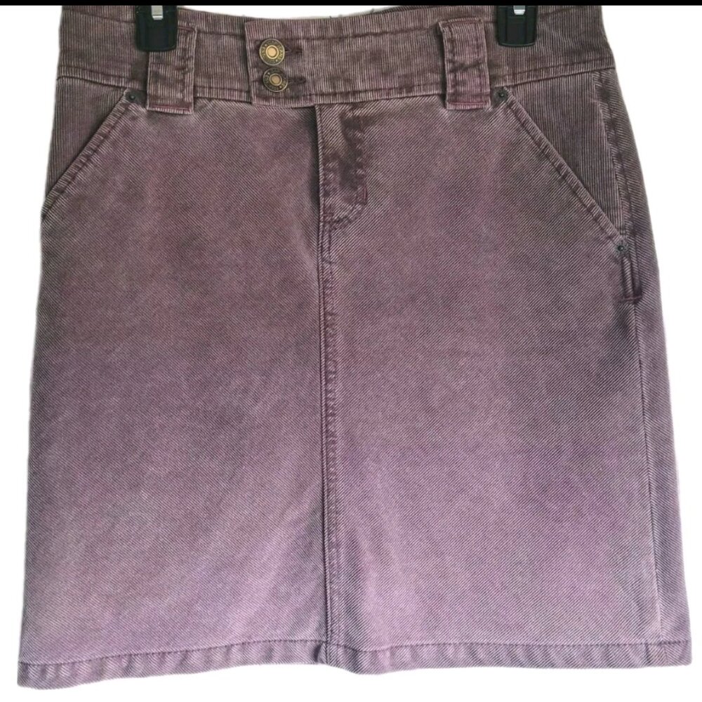 Y2K Skirt Corduroy Mini Purple Womens Size 4 Gap Brand
